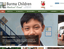 Tablet Screenshot of burmachildren.com